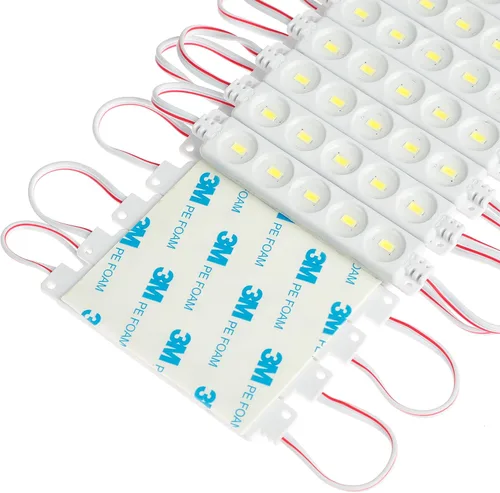 Vista 2 de Módulo LED DC12V blanco 6500K inyección 5 LED módulo 1,2 W con fuente de alimentación