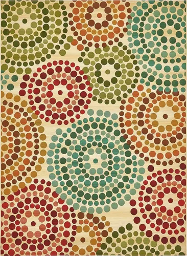 Vista 19 de Unique Loom Outdoor Modern Collection - Alfombra de área - Spark (4 pies 1 pulgada octágono beige/borgoña)