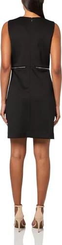 Vista 2 de DKNY Vestido tubo de buceo con detalle de cremallera para mujer Negro