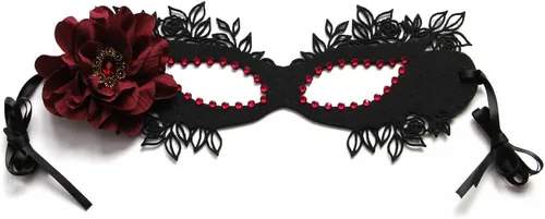 Vista 9 de Máscara de Halloween para mujer, máscara de media cara de conejito de ciervo, araña, con velo, máscara de gasa para Halloween