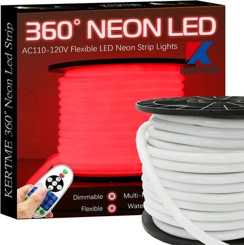 Vista 15 de luz LED de neón de 360 grados