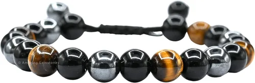 Vista 29 de Amazing Gemstone Pulsera de control de ira – Howlita Amazonita Lava Juego de pulseras para hombres y mujeres, curativa, calmante, ansiedad, alivio