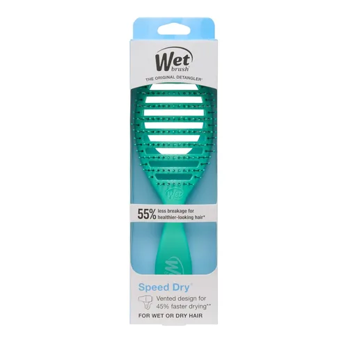 Vista 11 de Wet Brush Cepillo de Cabello de Secado Rápido, Aqua Exclusivo de Amazon, Diseño Ventilado y Cerdas Suaves HeatFlex, Seguro para Secado con Secador