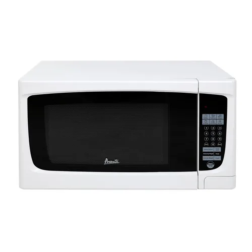 Vista 2 de Avanti MO1450TW Horno microondas compacto de 1000 vatios con 9 ajustes de cocción preestablecidos, descongelación de velocidad, panel de control
