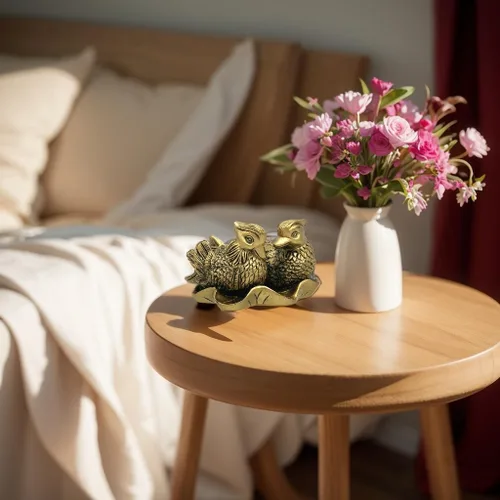 Vista 5 de Betterdecor Feng Shui chino mandarín Yuan Yang Love Birds estatua figurita decoración para el hogar y la oficina para el romance y el amor