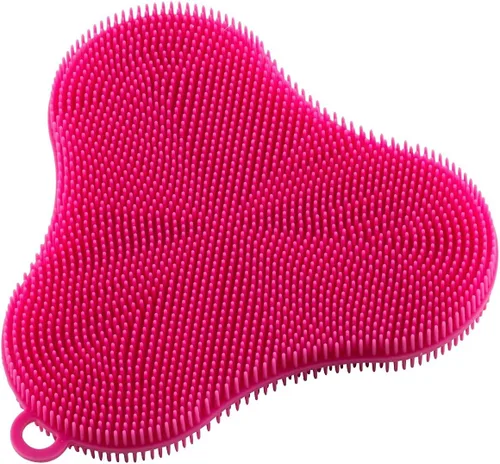 Vista 3 de Kuhn Rikon 20441 Stay Clean Silicone Clover Scrubber talla única rojo