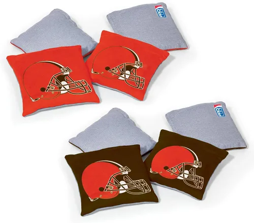 Vista 34 de Wild Sports - Bolsas de frijoles de doble cara de fútbol americano profesional de la NFL, 8 unidades, bolsas de lanzamiento de primera calidad