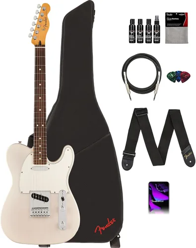 Vista 12 de Fender Player II Modified Telecaster - Paquete de ráfaga de 3 tonos con estuche, correa, cable, juego de púas de 3 piezas y kit de limpieza