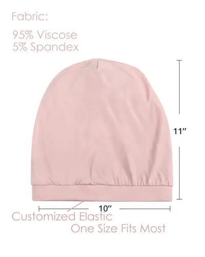 Vista 140 de Alnorm - Gorro con forro de satén y suave banda elástica para hombres y mujeres, talla única Se ajusta a la mayoría