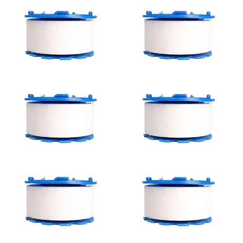 Vista 11 de Juego de 3 filtros de agua para fregadero y 18 elementos de filtro, filtro de grifo de fregadero giratorio de 360°, filtro de fregadero de baño que