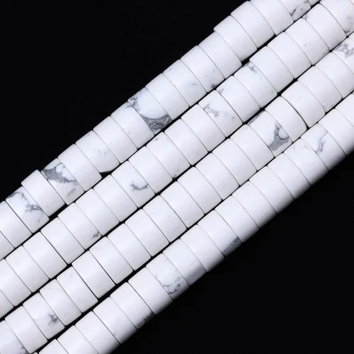 Vista 30 de Cuentas Heishi de piedra natural para hacer collares, cuentas pequeñas de piedra redonda plana de 0.116 pulgadas x 0.039 pulgadas para hacer joyas