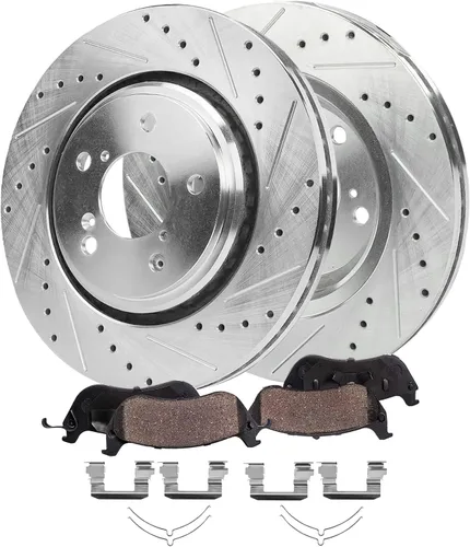 Vista 13 de Detroit Axle - Kit de freno trasero para Toyota Camry 2012-2017, Avalon Lexus ES300h ES350 2013-2018, repuesto de pastillas de freno de cerámica