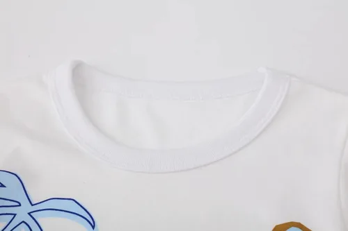 Vista 5 de ALI SEA Camisetas de verano para niñas, de algodón, manga corta, cuello redondo, 3 paquetes, 2-7 años