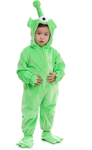 Vista 2 de HSCTEK Disfraces de alienígena para recién nacidos, bebés y niños pequeños