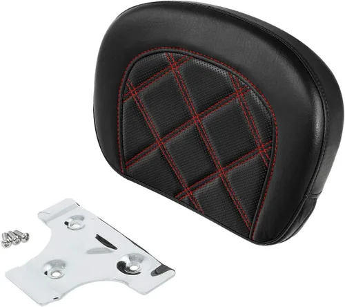 Vista 22 de TCT-MOTORPARTS Driver Rider - Almohadilla de respaldo para Harley Touring 2009-2023 Road King Street Road Electra Glide Ultra Black Stitching