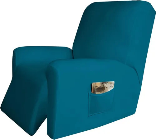 Vista 18 de Easy-Going - Funda elástica de microfibra para sofá reclinable seccional, suave vellón ajustable a tu sofá de 2 cuerpos, lavable, protector