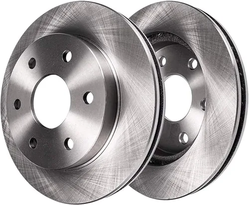Vista 439 de Detroit Axle - Rotores de freno delantero para 04-13 Mazda 3 Rotores de frenos de disco 06-15 Mazda 5 Reemplazo: Rotor regular delantero de 11.81