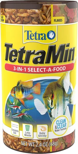 Vista 8 de Tetra TetraMin Select-A-Food 2.4 Ounces, Fish Flakes, Variety Pack (Pack of 2)