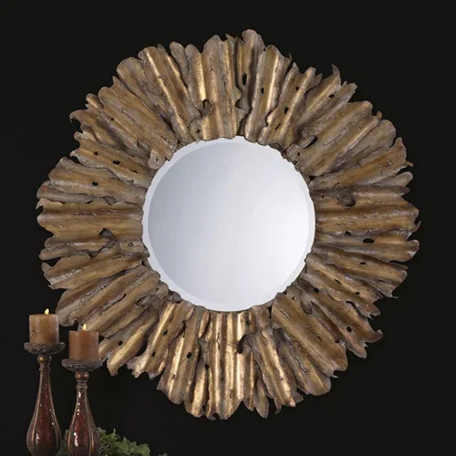 Vista 2 de Uttermost Hemani - Espejo de 42.75 pulgadas, 42.75 pulgadas de ancho por 2.75 pulgadas de profundidad, 12742 B