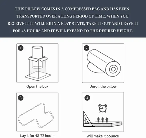 Vista 6 de HOMBYS Almohada de piernas para dormir, almohada de espuma viscoelástica de 4 pulgadas de grosor en forma de Z para dormir de lado ayuda a