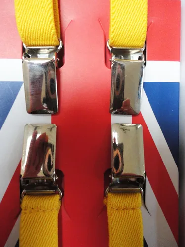 Vista 3 de Warrior Clothing England Classic - Tirantes elásticos estrechos y delgados de 12