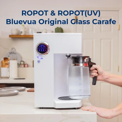 Vista 2 de Bluevua Jarras de Reemplazo para Filtro de Agua de Ósmosis Inversa, Jarra de Reemplazo para Purificador de Agua de Encimera Ropot100 - 1700ML