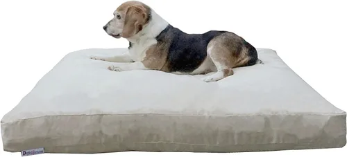 Vista 7 de Almohada ortopédica prémium con espuma viscoelástica para cama de perro, con revestimiento interior impermeable y cubierta externa de microgamuza