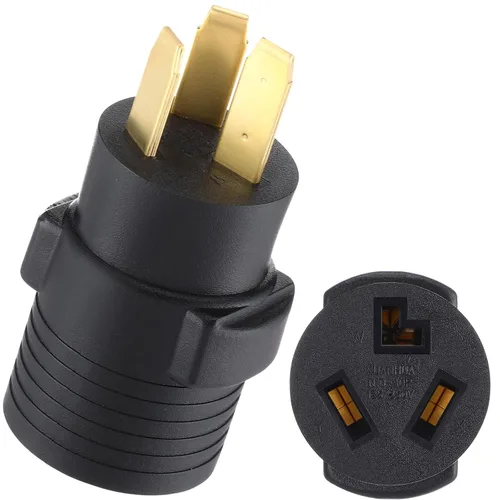 Vista 13 de Kanayu Adaptador de Secadora de 30 Amperios Compatible con Nema 6-50p a 10-30r Adaptador de Enchufe Macho de 3 Clavijas a Receptáculo Hembra de 3