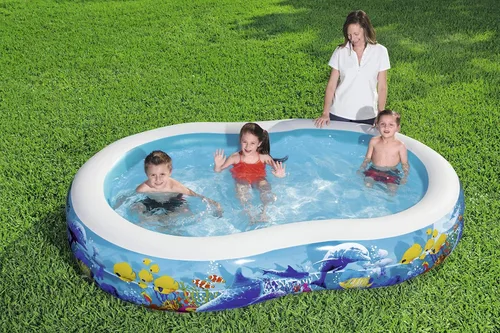 Vista 11 de BESTWAY Piscina familiar Mar Ground, 103.1 x 61.8 x 18.1 in, Mehrfarbig