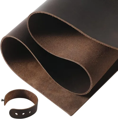 Vista 11 de RingSun Hojas de cuero genuino para manualidades (0.079 pulgadas), cuero de grano completo para costura de herramientas (6 x 12 pulgadas, negro)