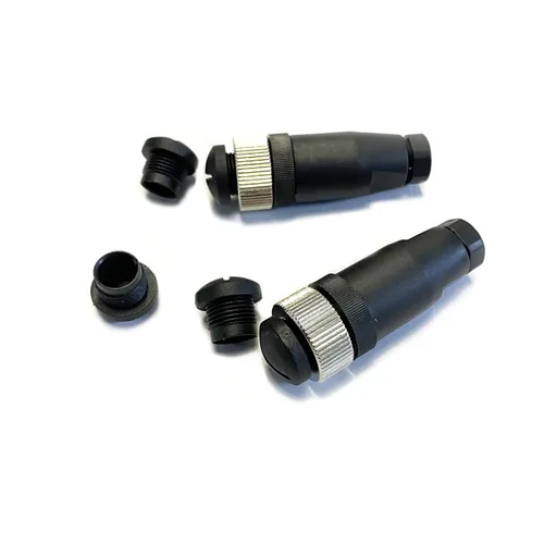 Vista 3 de 10 tapas protectoras de plástico M12, juego surtido de tapas de tornillo negras M12 para enchufes de montaje en panel