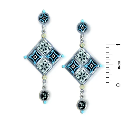 Vista 3 de geo-ethnic Fashion arete, colección primavera-verano de ArtaziaE3905