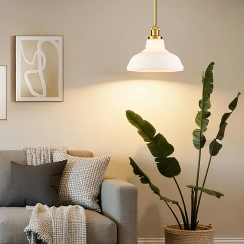 Vista 7 de HOLKIRT Modernas lámparas colgantes doradas, luces colgantes de isla de cocina, luces colgantes para dormitorio, comedor, baño con cúpula de cristal