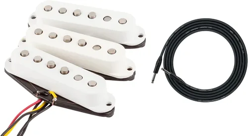 Vista 16 de Fender Custom Shop '51 Nocaster Telecaster Pickups - Paquete de níquel con cable para instrumentos