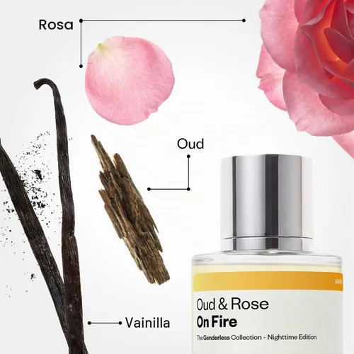 Vista 2 de Dossier Original Eau de Parfum - Oud & Rose on Fire - Unisex - Perfume de larga duración de 50 ML elaborado en Francia