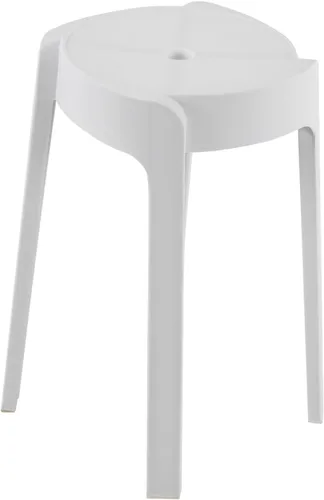 Vista 4 de Taburetes apilables de plástico de 18 pulgadas, 5 unidades, sillas apilables portátiles, taburetes de bar sin respaldo para niños, taburete