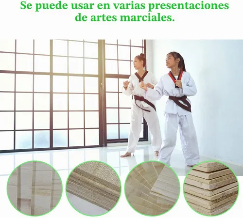 Vista 6 de 12 piezas de tablas de rotura para Taekwondo y Karate, tablas de artes marciales de Karate, tablas de madera profesionales para la rotura