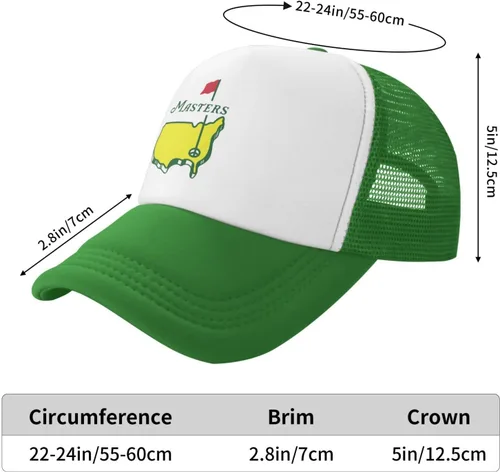 Vista 6 de Yeltajev Gorra de golf de malla de béisbol de ala plana, ajustable, estilo hip hop, unisex, verde, para papá y maestros