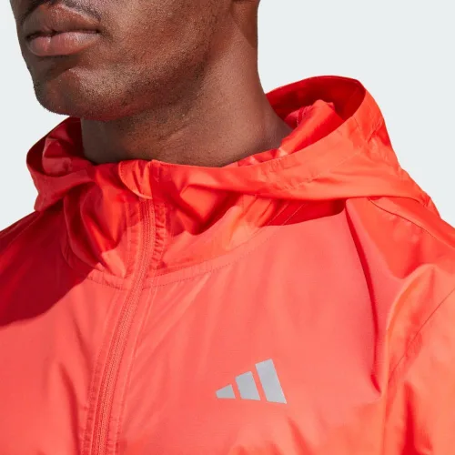Vista 6 de adidas Chaqueta Own The Run para hombre, Rojo Brillante