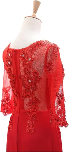 Vista 5 de Vestido de noche formal para mujer, manga 12, 2020, apliques de boda, fiesta de baile, AWY2