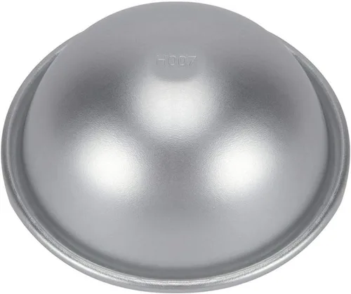 Vista 8 de Fydun Molde de aluminio para tartas de gasa, 4.1 x 1.8 in, plateado, cúpula, redonda, antiadherente, formal, decorativo