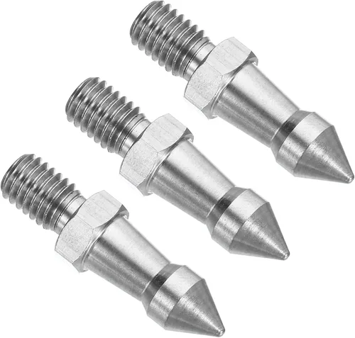 Vista 7 de PATIKIL Pico de trípode de rosca de 1/4 pulgadas, paquete de 3 trípode de cámara de tornillo de espiga de acero inoxidable adaptador de montaje