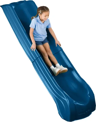 Vista 5 de Swing'n'Slide NE 4701 Tobogán Summit de 2 piezas, Resbaladilla de plástico con forma de cuchara para plataformas de 1.2 m, color azul