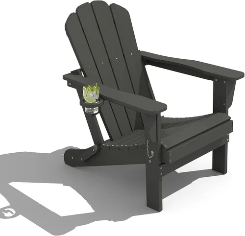 Vista 26 de Domi Folding Adirondack Chair with Cup Holder, Aruba