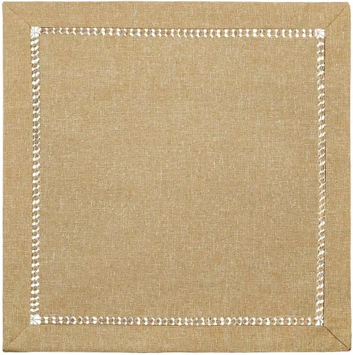 Vista 19 de Grelucgo Servilletas de mesa de comedor con dobladillo a mano para Halloween, hilo plateado entrelazado (negro, 4 servilletas de 18 x 18 pulgadas)