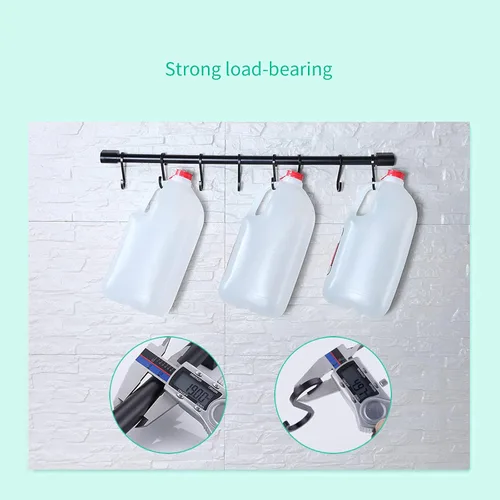 Vista 3 de KAIYING Estante para utensilios de cocina con ganchos extraíbles en S para colgar ollas y sartenes, ganchos para barra para tazas, organizador