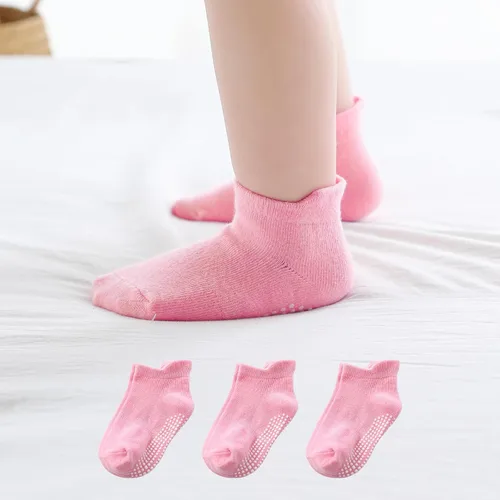 Vista 7 de Calcetines tobilleros antideslizantes para bebé, paquete de 12 para niños y niñas, calcetines de algodón para bebés Animal1