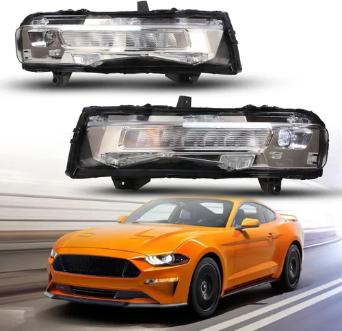 Vista 8 de Nixon Offroad - Juego de luces antiniebla para Ford Mustang 2013 2014 con bombillas halógenas w/ Wiring Harness Kit + Universal Switch + Black