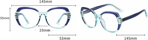 Vista 6 de Gafas de lectura fotocrómicas progresivas de transición multienfoque para mujer, de gran tamaño, redondo, para presbicia, lector de gafas de sol