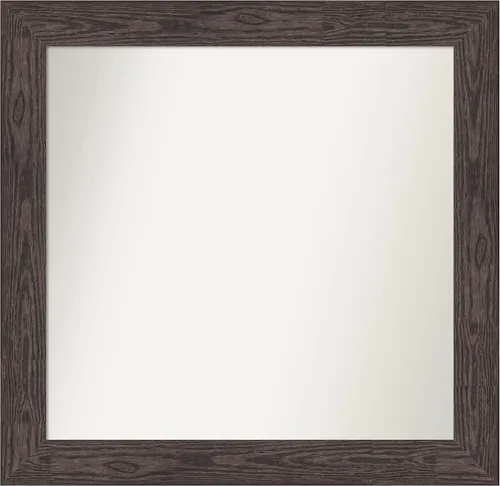 Vista 139 de Amanti Art Espejo personalizado, espejo de baño negro puente, espejo de pared o espejo de tocador de baño sobre el fregadero (26 x 26 pulgadas)